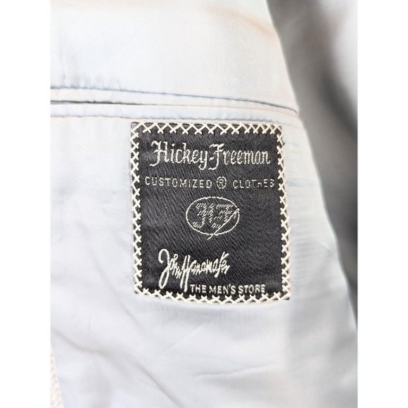 Vintage 80s Men's Lightweight Pastel Plaid Sport Coat Blazer 46L Wool Linen Silk - Picture 8 of 9